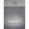 Trio lights Amador pendant light LED matt nickel, 1-light source