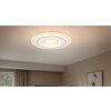 Trio lights Costa ceiling light LED white, 1-light source, Remote control