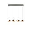 Trio lights Dios pendant light LED matt nickel, 4-light sources