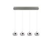 Trio lights Dios pendant light LED matt nickel, 4-light sources