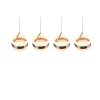 Trio lights Dios pendant light LED matt nickel, 4-light sources