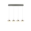 Trio lights Dios pendant light LED matt nickel, 4-light sources