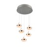 Trio lights Dios pendant light LED matt nickel, 5-light sources