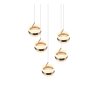 Trio lights Dios pendant light LED matt nickel, 5-light sources