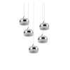 Trio lights Dios pendant light LED matt nickel, 5-light sources
