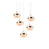 Trio lights Dios pendant light LED matt nickel, 5-light sources