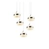 Trio lights Dios pendant light LED matt nickel, 5-light sources