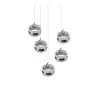 Trio lights Dios pendant light LED matt nickel, 5-light sources