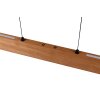 Trio lights Edgewood pendant light LED Light wood, 1-light source