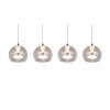 Trio lights Flynt pendant light LED chrome, 4-light sources