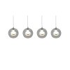 Trio lights Flynt pendant light LED chrome, 4-light sources