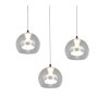 Trio lights Flynt pendant light LED chrome, 3-light sources