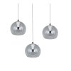 Trio lights Flynt pendant light LED chrome, 3-light sources
