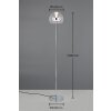Trio lights Flynt floor lamp LED chrome, 1-light source