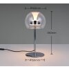 Mushroom Shaped  Trio lights Flynt table lamp LED chrome, 1-light source