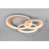 Trio lights Granada ceiling light LED brown, 1-light source