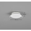 Trio lights Himal recessed light LED white, 1-light source