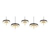 Trio lights KEATON pendant light LED black-gold, 1-light source