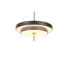 Trio lights KEATON pendant light LED black-gold, 1-light source