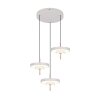 Trio lights KEATON pendant light LED grey, 3-light sources