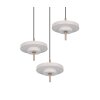 Trio lights KEATON pendant light LED grey, 3-light sources