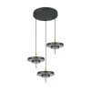 Trio lights KEATON pendant light LED black-gold, 3-light sources