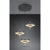 Trio lights KEATON pendant light LED black-gold, 3-light sources