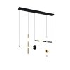 Trio lights Melita pendant light LED black-gold, 1-light source