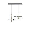 Trio lights Melita pendant light LED black-gold, 1-light source