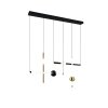 Trio lights Melita pendant light LED black-gold, 1-light source