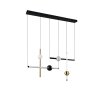 Trio lights Melita pendant light LED black-gold, 1-light source