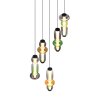 Trio lights Minerva pendant light LED colourful, 5-light sources