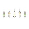 Trio lights Minerva pendant light LED colourful, 5-light sources