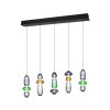 Trio lights Minerva pendant light LED colourful, 5-light sources