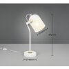 Trio lights Mixa table lamp white, 1-light source