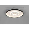 Trio lights Nazar ceiling light LED black, 1-light source