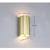 Trio lights Soka wall light gold, 2-light sources