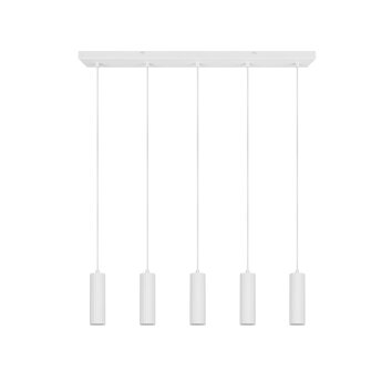 Trio lights Soka pendant light white, 5-light sources
