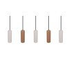 Trio lights Soka pendant light brown, 5-light sources