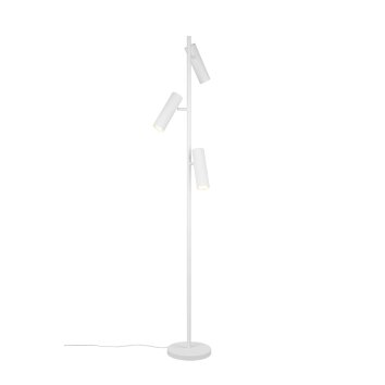 Trio lights Soka floor lamp white, 3-light sources