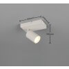 Trio lights Soka ceiling spotlight grey, 1-light source