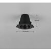 Trio lights Virunga recessed light LED black, 1-light source
