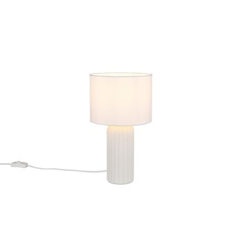 Reality lights Blair table lamp white, 1-light source