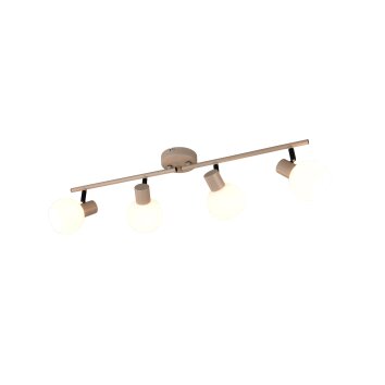 Reality lights Boba ceiling spotlight beige, 4-light sources