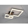 Reality lights Camino ceiling light LED black, 1-light source