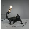 Reality lights Crawly table lamp black, 1-light source