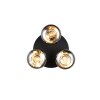 Reality lights Divina ceiling light black, 3-light sources