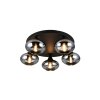Reality lights Divina ceiling light black, 5-light sources
