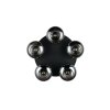 Reality lights Divina ceiling light black, 5-light sources