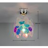 Reality lights Iride ceiling light transparent, clear, 1-light source